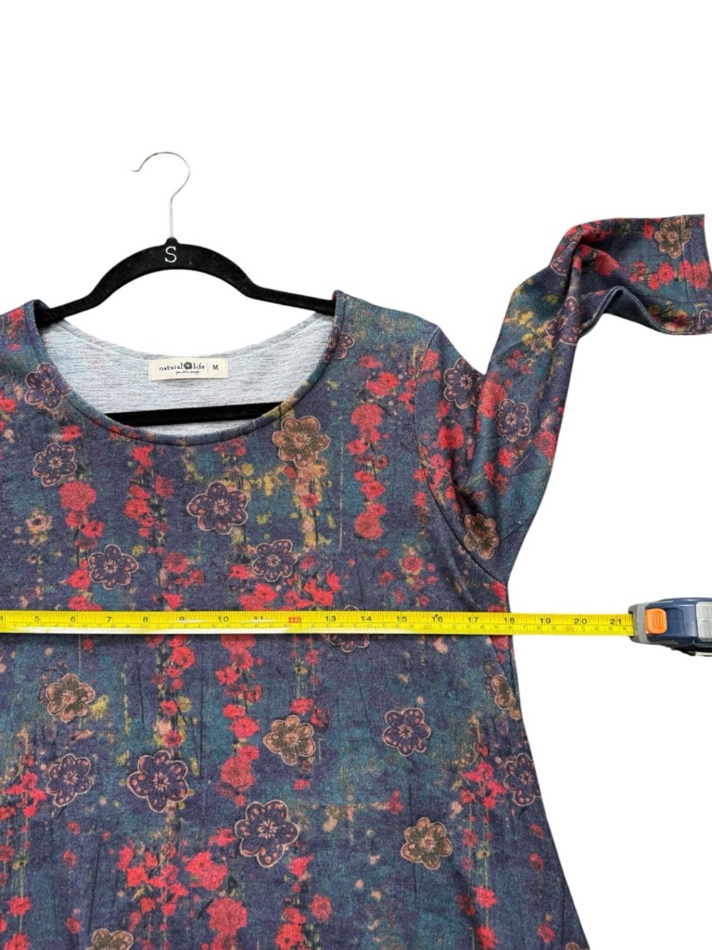 Natural Life "The Lottie" Maxi Dress in Watercolor Floral Pullover medium - Picture 12 of 14